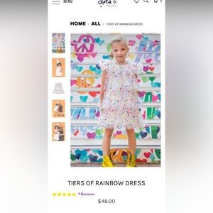 Lola and the boys tears of rainbow star and tulle dress